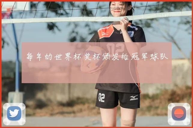 每年的世界杯奖杯颁发给冠军球队